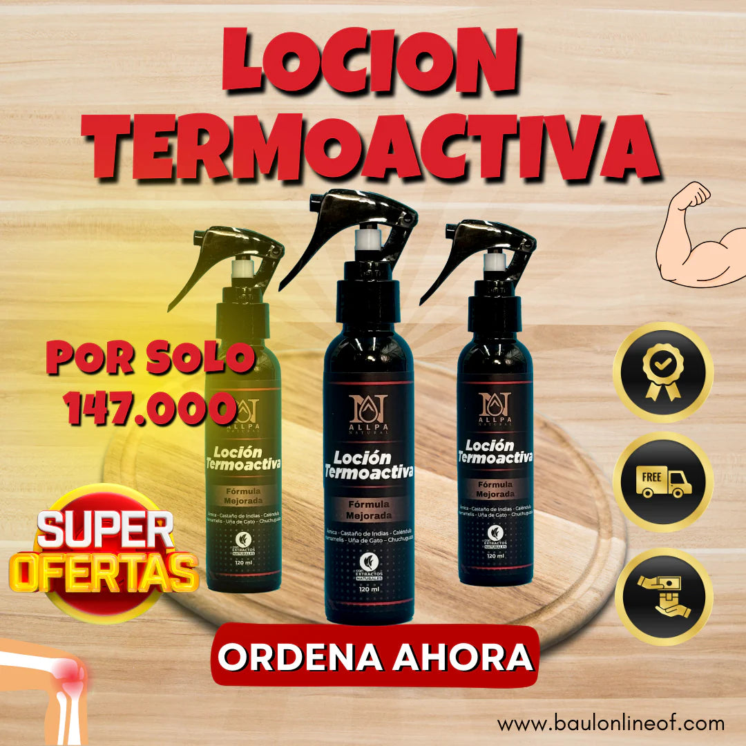 Loción termoactiva